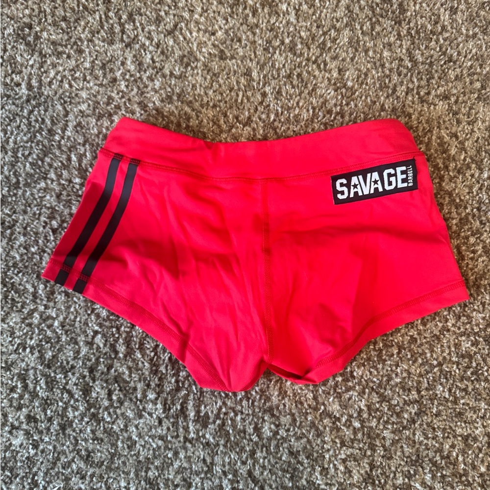 Savage Barbell Women's Red Shorts